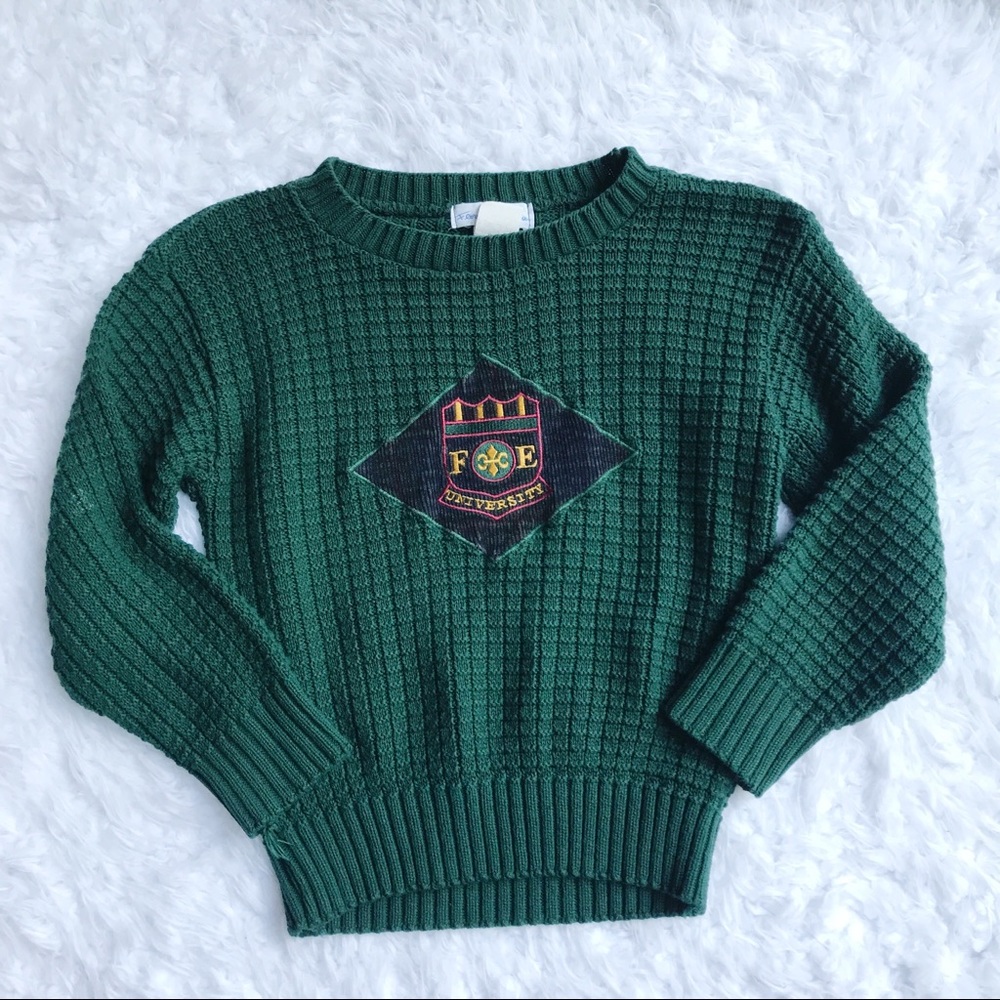 Florence Eiseman Vtg Sweater University Sz 4-5